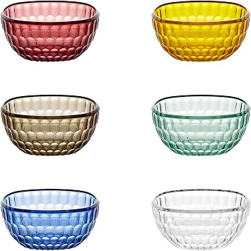 Guzzini - Vanity, Set of 6 coloured cups, in Bio-based SAN and Bio-based SMMA - AIR
