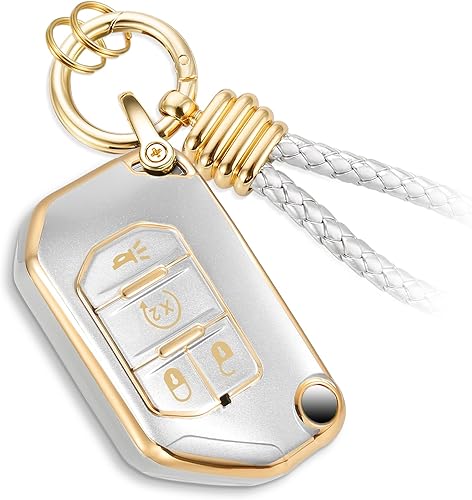 Miniatura 27 de Funda para Llavero de Audi con Accesorios de Llavero de Cuerda Trenzada de Metal, Estuche Suave Mejorado para Llave A3 A6-A8 E-Tron S3 RS6-7 SQ7-8