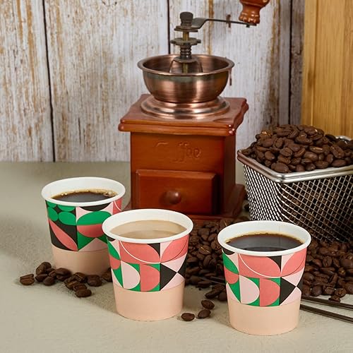 Miniatura 5 de Turbo Bee Paquete de 300 vasos de papel de 4 onzas, vasos para bebidas calientesfrías, tazas pequeñas de papel espresso para fiestas, picnic, viajes