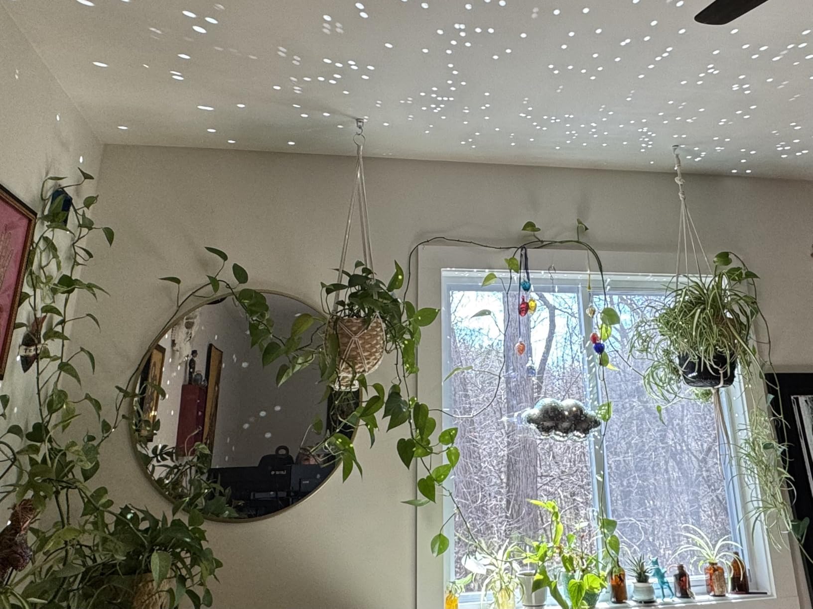 Boule À Facettes En Forme De Coeur Ornement De Boule En Miroir Brillant