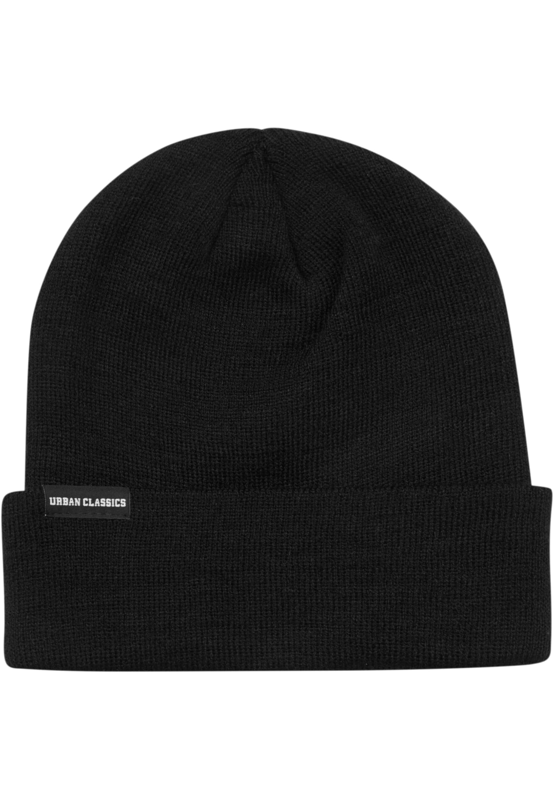 Urban Classics Unisex Synthetic Leatherpatch Long Beanie Beanie Hat