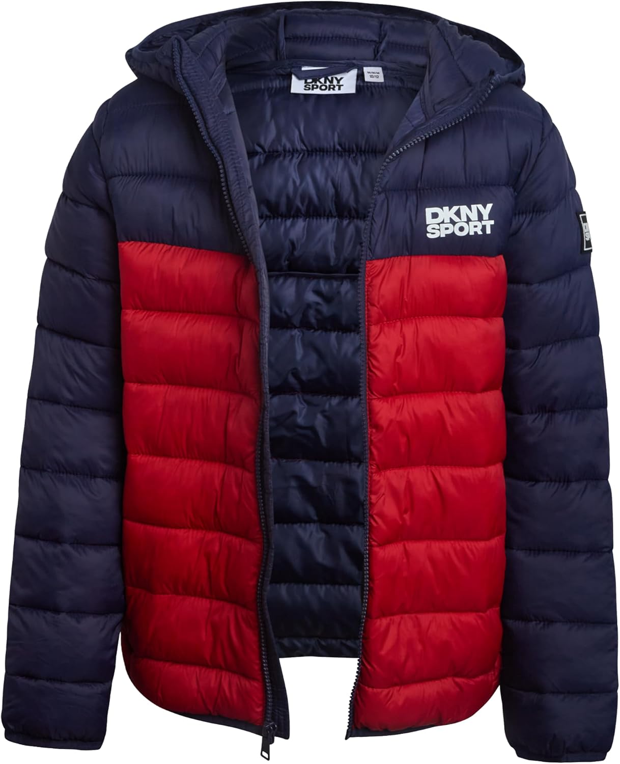 DKNY Boys Winter Jacket - Midweight Insulated Parka Quilted Winter Coat Water & Wind Resistant Hooded Puffer Jacket for Boys