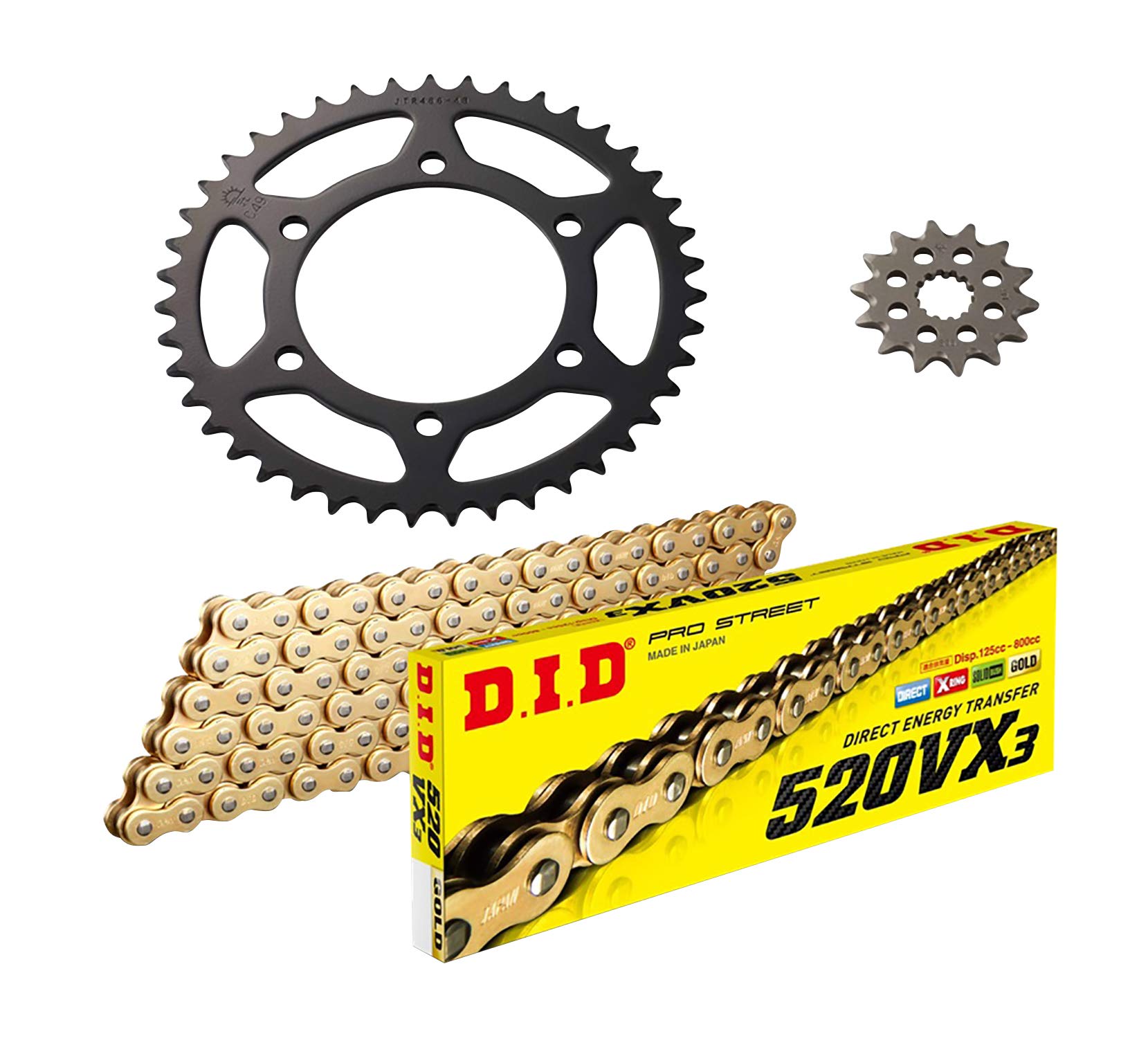 Amazon | D.I.D(大同工業) F/Rスプロケット 3点交換キット DY-02G