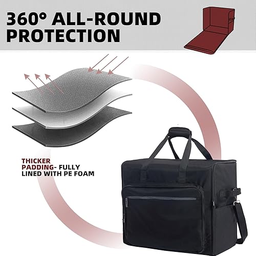 Miniatura 2 de Bolsa de transporte acolchada para horno al aire libre Camp Chef, funda de transporte portátil para estufa de campamento con correa y bolsillos,
