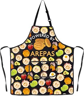 G2TUP Arepas Apron Arepas Maker Gifts Colombia Venezuela Arepas Lover Gifts Powered By Arepas Baking Apron