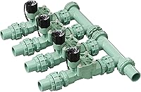 Orbit 57257 4-Valve Preassembled Sprinkler Manifold - Tool-Free Install, Smart Controller Compatible, PVC & Poly Pipe Ready