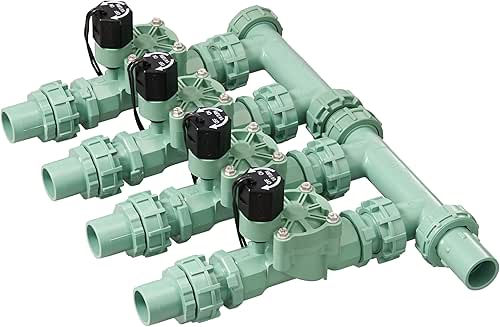 Orbit 57257 4-Valve Preassembled Sprinkler Manifold – Easy Install, Smart