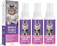 RUAKPL Cat Calming Pheromone Spray 60ML 3-Pack - Reduces Stress, Anxiety, Scratching for Travel & Home