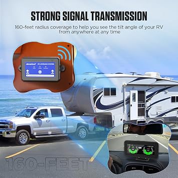 BELEY Rv Leveling System, Camper Must Haves No App & Phone Required Smart Wireless Leveler for Travel Trailer Level Accessories