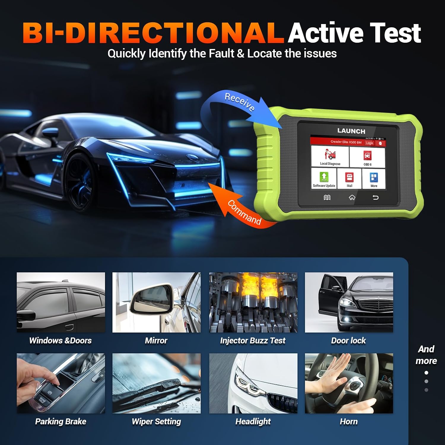 LAUNCH Creader Elite X500 for BMW OBD2 Scanner, Full System Diagnostic Tool