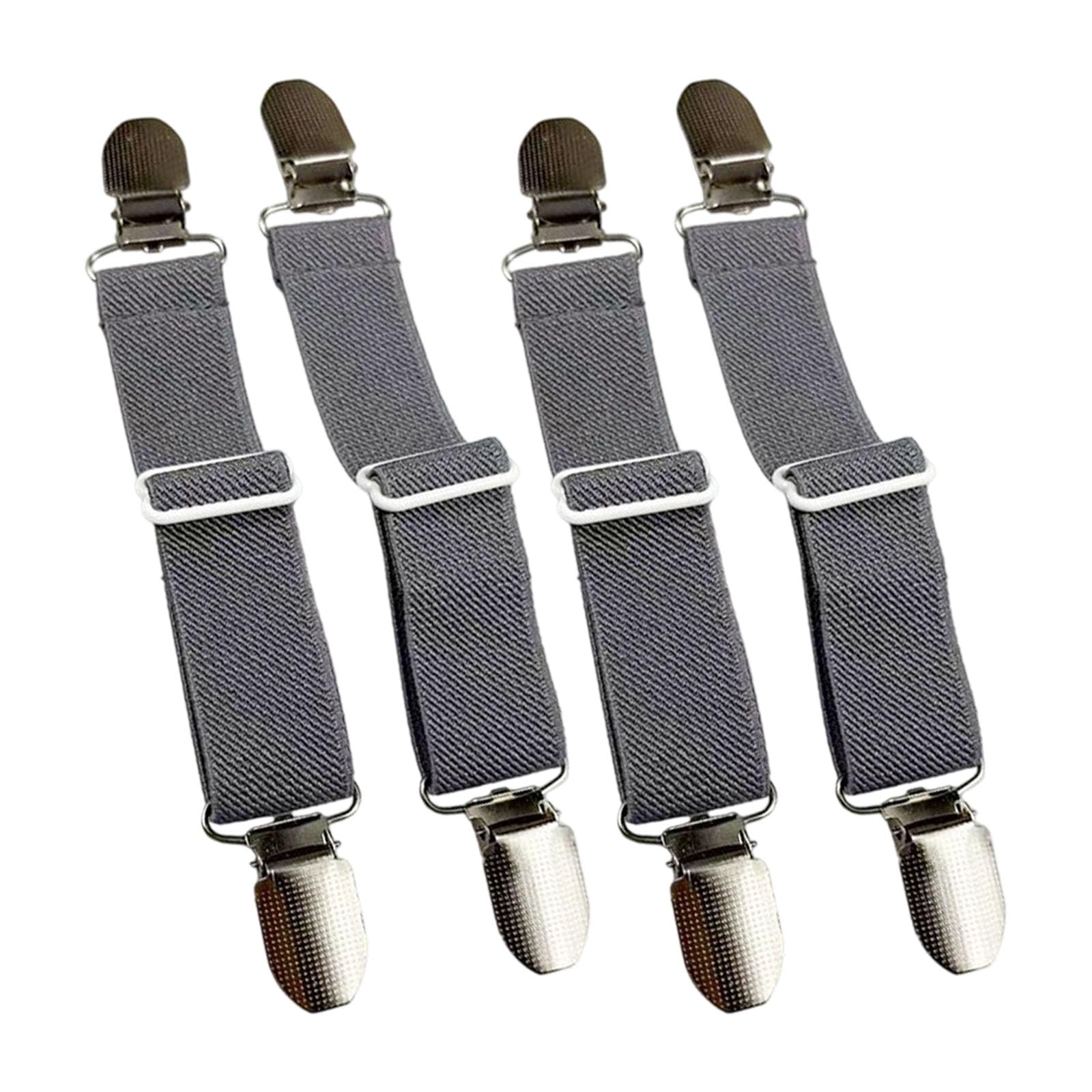 Mekalero Footwear Elastic Shoe Strap for Mules Shoes AntiSlip Heel Durability Polyester Fabric with Metal Hardware Clip Detachable Shoe Stability Band