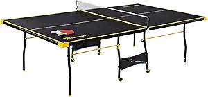 MD Sports Table Tennis Tables Multiple Styles Ping Pong Tables, Foldable for Easy Storage with Nets Included, Perfect for Family Game Rooms