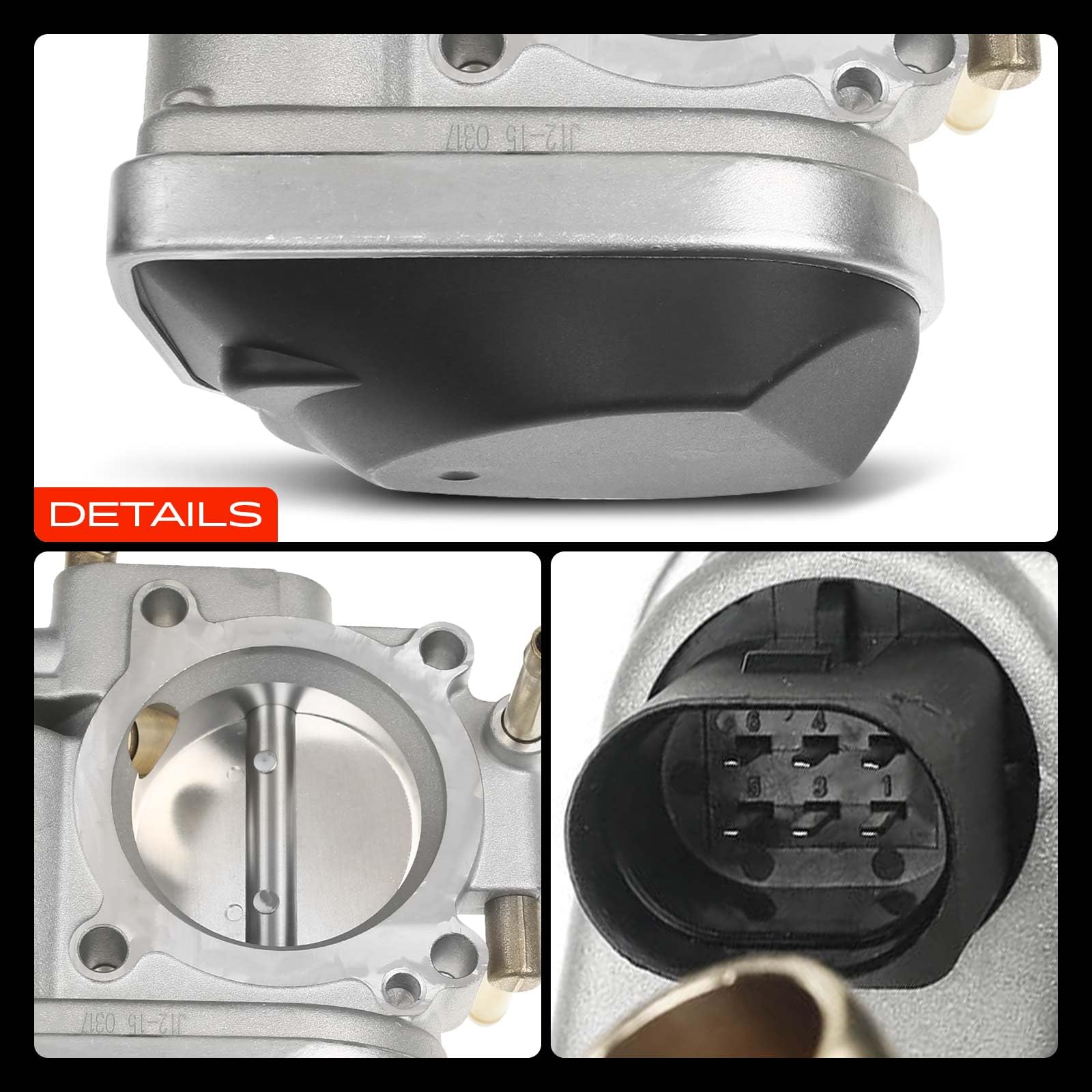 Frankberg Drosselklappe Kompatibel mit Cruze J300 1.6L-1.8L 2009-2016 Drosselklappenstutzen Astra H L48 1.6L 2007-2008 Zafira/Zafira Family B A05 1.6L 2007-2015 Replace# 55560398