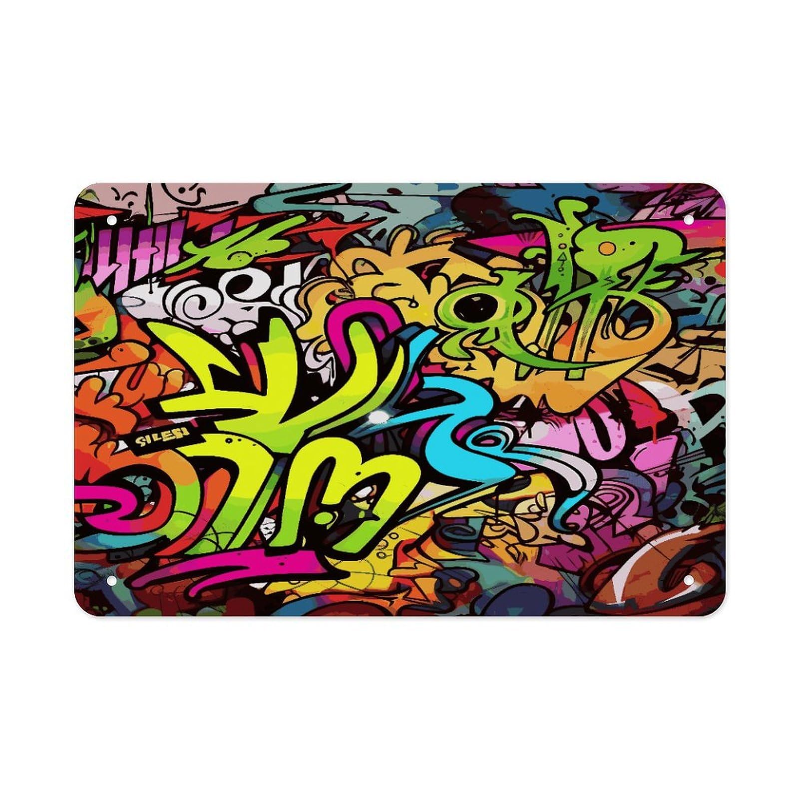 Fekiloot Style Graffiti Drawing Metal Signs Wall Art Tin Sign