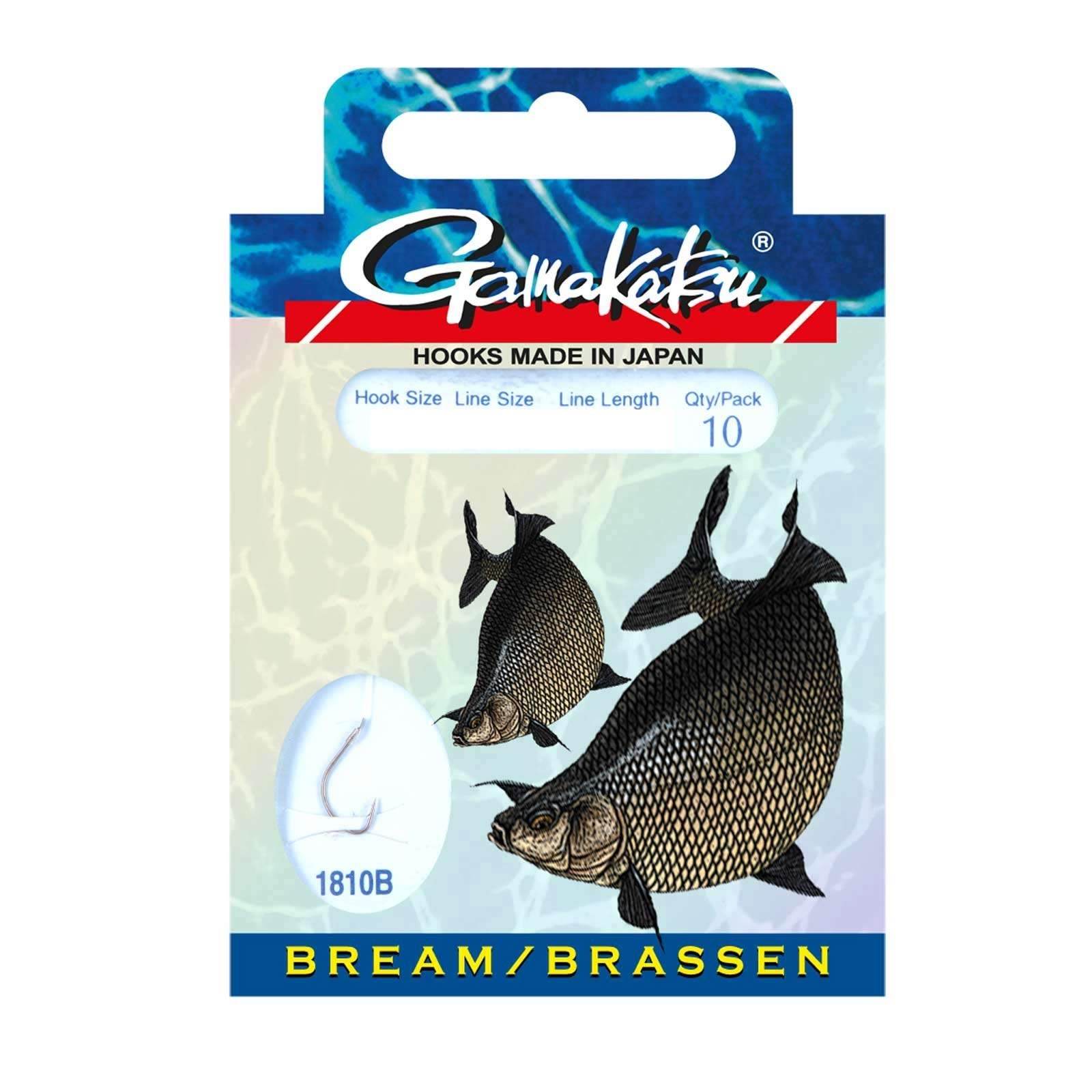 Gamakatsu Hook BKS-1810B Bream Feed. 75 cm Size 16 Target Fish Hooks, silver, No Size/ Uni Size