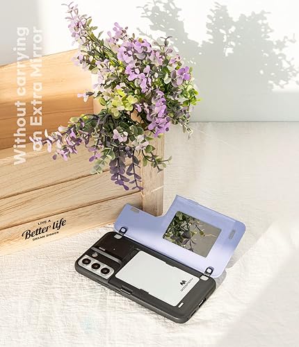 Miniatura 8 de GOOSPERY Parachoques magnético para puerta compatible con Galaxy S22 Plus, tarjetero tipo cartera, cierre automático, protección de doble capa