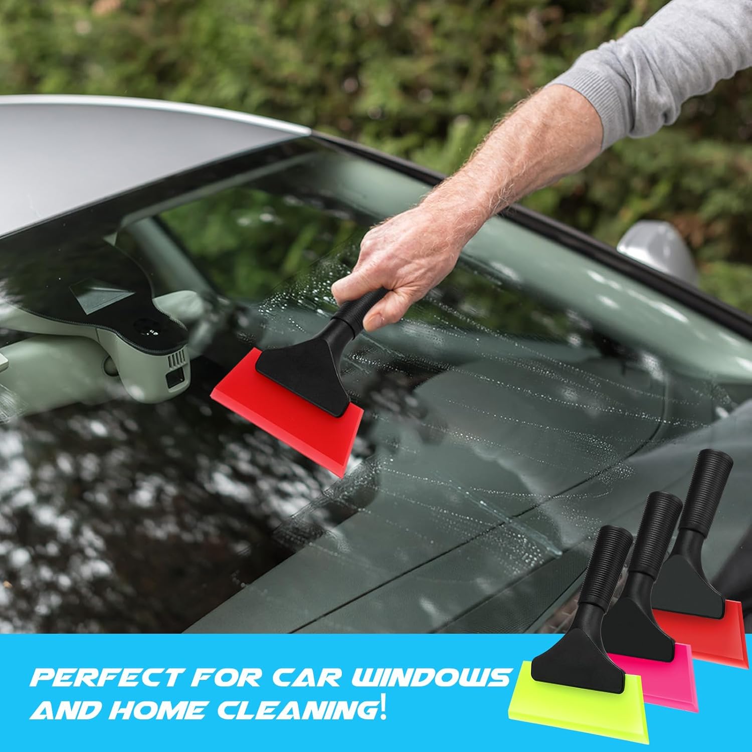 Small Squeee 5 Inch Window Tint Silicone Squeee Cleaning with Non Slip