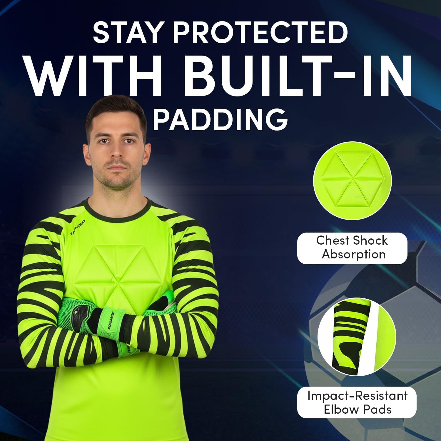 Soccer Goalie Jersey Youth, Goalkeeper Jersey, Adult Goalie Shirt