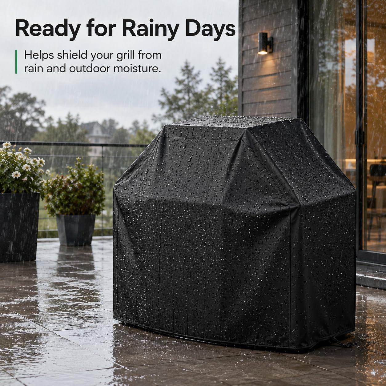 Funda Barbacoa para Barbecook Manua 2 2016-2026 | Tessuto Oxford 210D Impermeabile Resistente UV Polvere Neve Vento Facile Da Pulire Copertura Esterno
