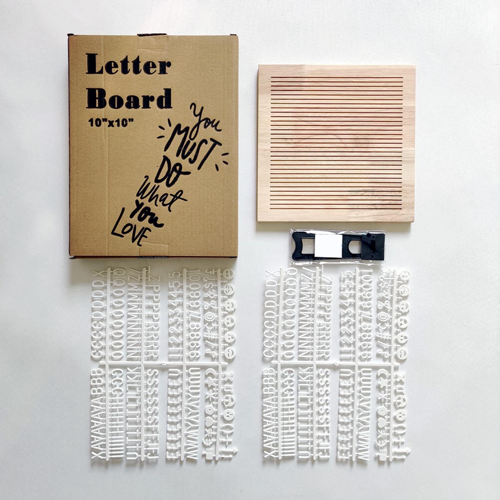 Felt Letter Board Bacheca Comunicativa con Cornice Legno Tabellone Lettere Intercambiabili Pannello Annuncio Decorativo Adatto per Decorazione
