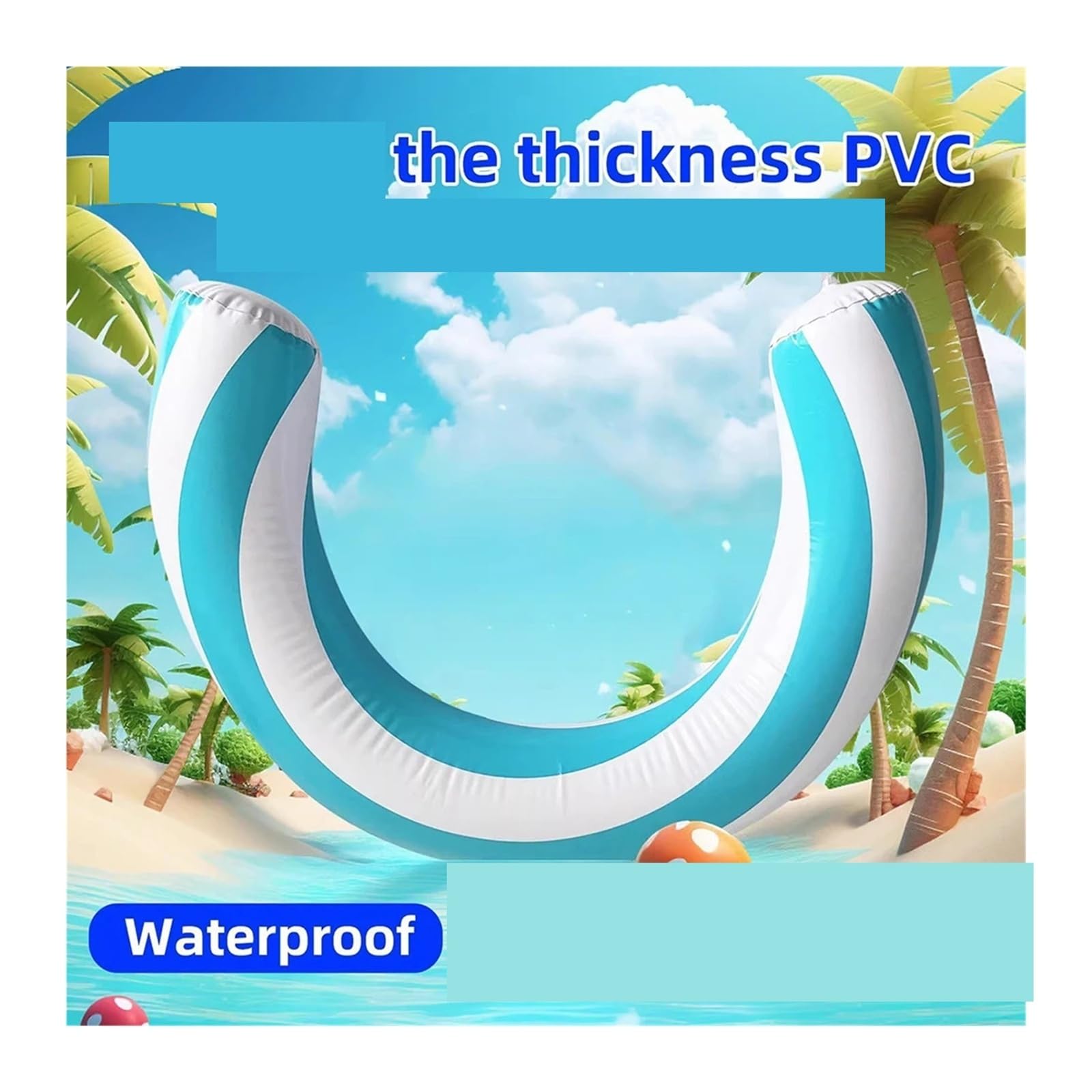 hinchables para Piscina 1 Flotador Inflable for Piscina a Rayas | Accesorio Tubo Anillo Adulto Juguetes Acuáticos De Verano
