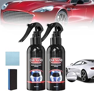 2PCS Yicengy Car Nano Paint Coating Agent Water Displacement Coating, Nurafix Scratch Remover, Nurafix Scratch Repair, Auto Nano Ceramic Coating Polishing Spraying,Fast Repairing Scratch (120ML)