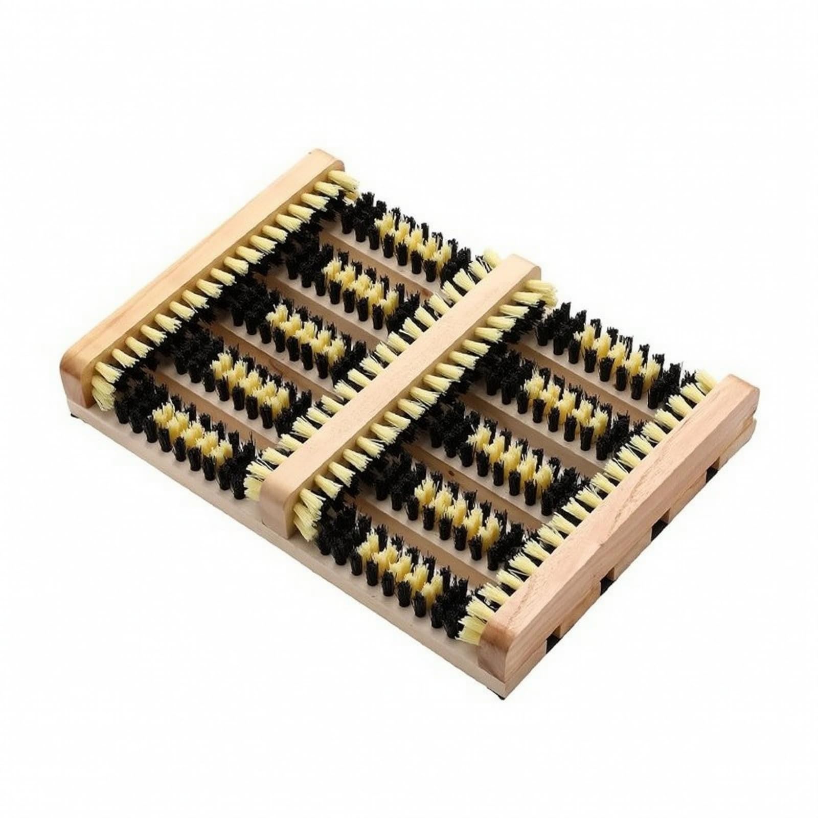 Milageto Brosse Ntoyage Chaussures Cadre en Bois Massif Robuste Brosse à Chaussures D'extérieur en Bois Faible Hauteur pr, Buanderie