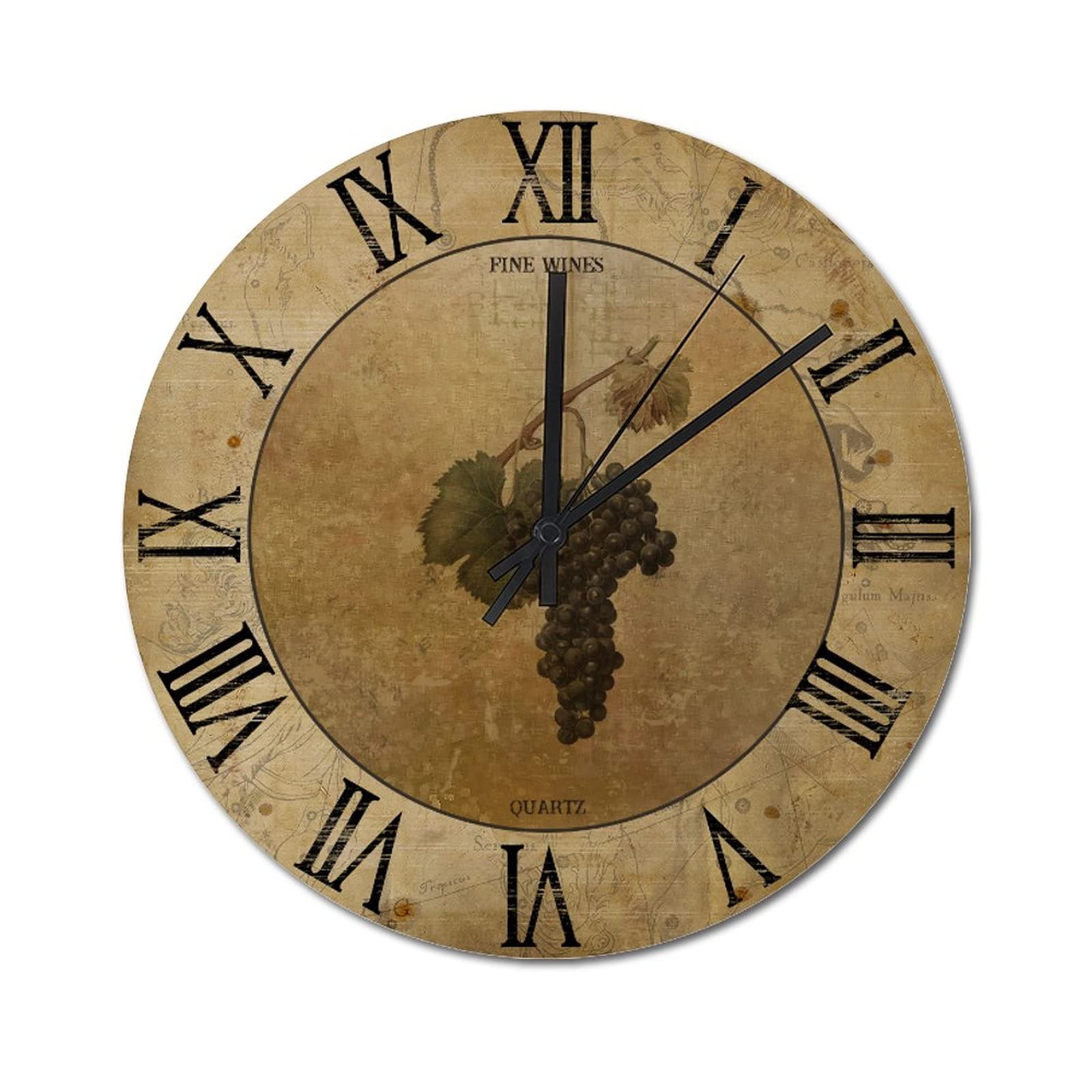 Horloge murale à quartz silencieuse et facile à lire avec grands chiffres 38 cm