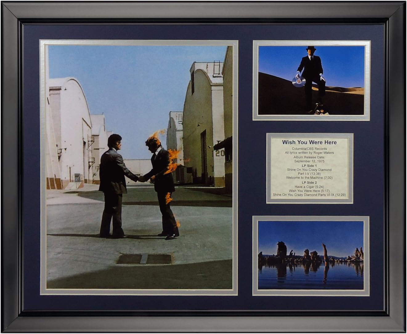 Art of Hollywood Pink Floyd Wish You Were Here, Framed Photo Presentation - 18 x 22 Inches