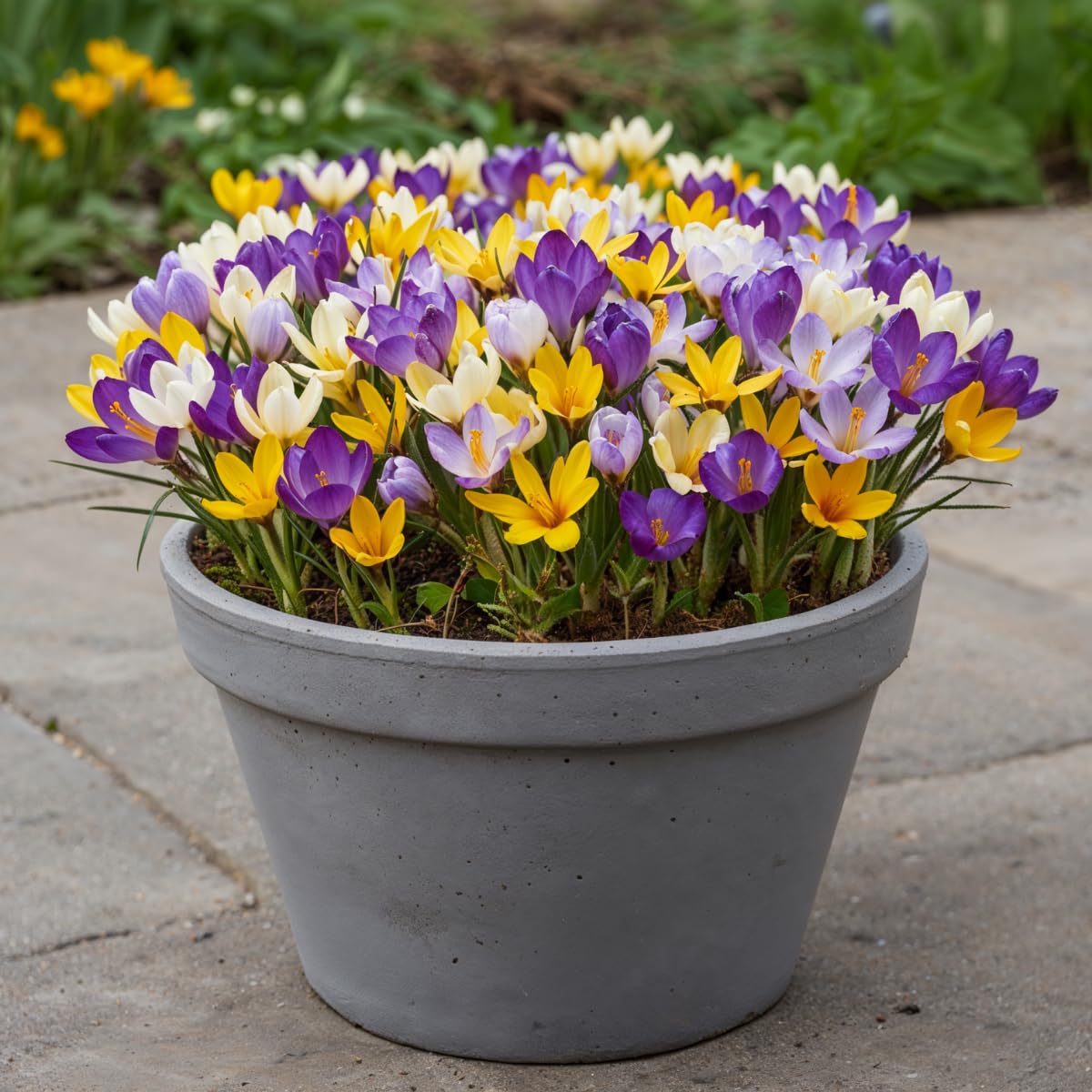 Botanische Krokusse Zwiebeln Winterhart Mehrjährig - Budget Kollektion | 100 exklusive Blumenzwiebeln, Echte Pflanzen aus Holland, für Garten, Balkon und Topf (kein Samen, nicht künstlich)