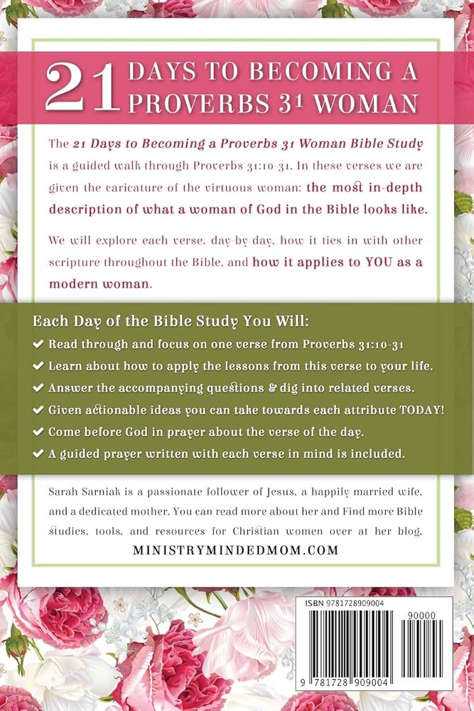 21-days-to-becoming-a-proverbs-31-woman-bible-study-sarniak-sarah-9781728909004-amazon-com-books for Free Printable Proverbs 31 Bible Study 21 Days to Becoming a Proverbs 31 Woman Bible Study: Sarniak, Sarah: 9781728909004: Amazon.com: Books for Free Printable Proverbs 31 Bible Study