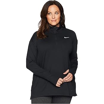 nike black half zip women's