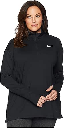NIKE(ナイキ) レディース プラスサイズ エレメント ハーフジップ ランニングシャツ