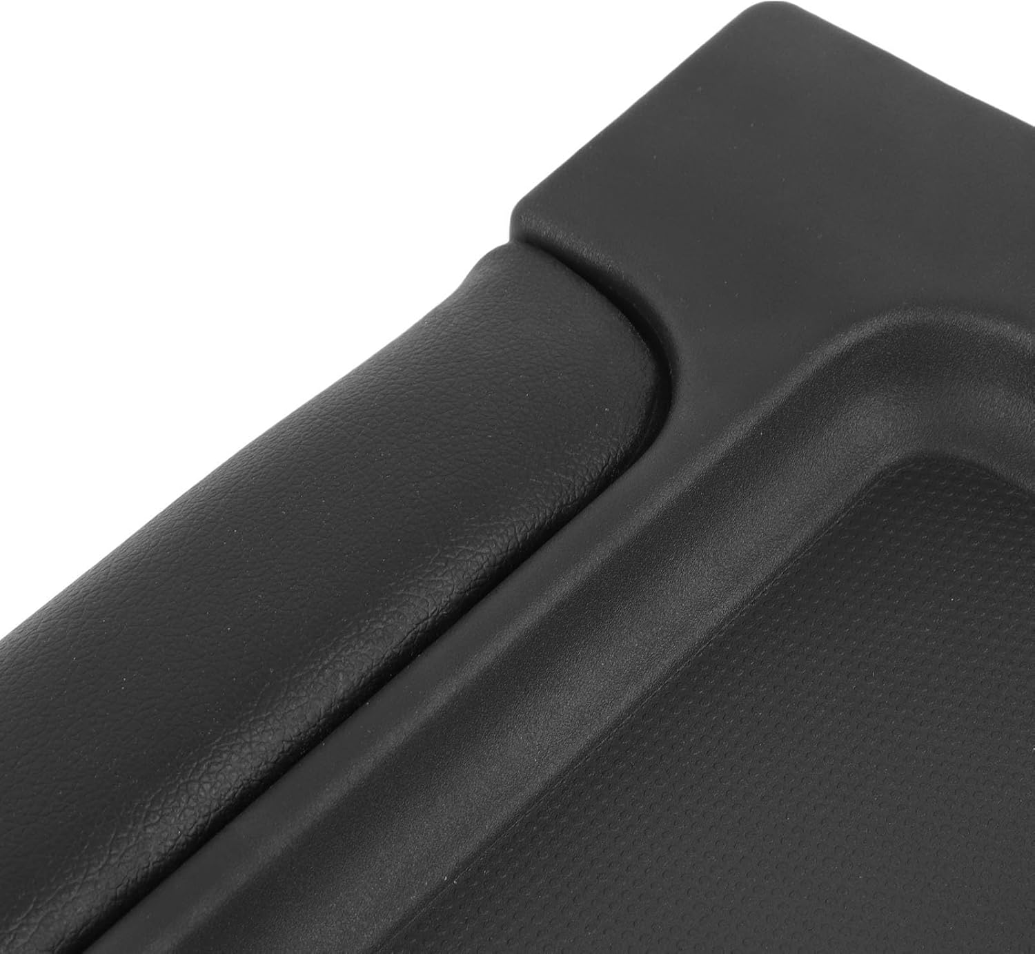 Center Console Lid Protective Armrest Cover for EXT Pickup Truck 2002-2003, Black Artificial Leather Replacement Easy Installation, OEM Fit + Full Protection for Car Owners