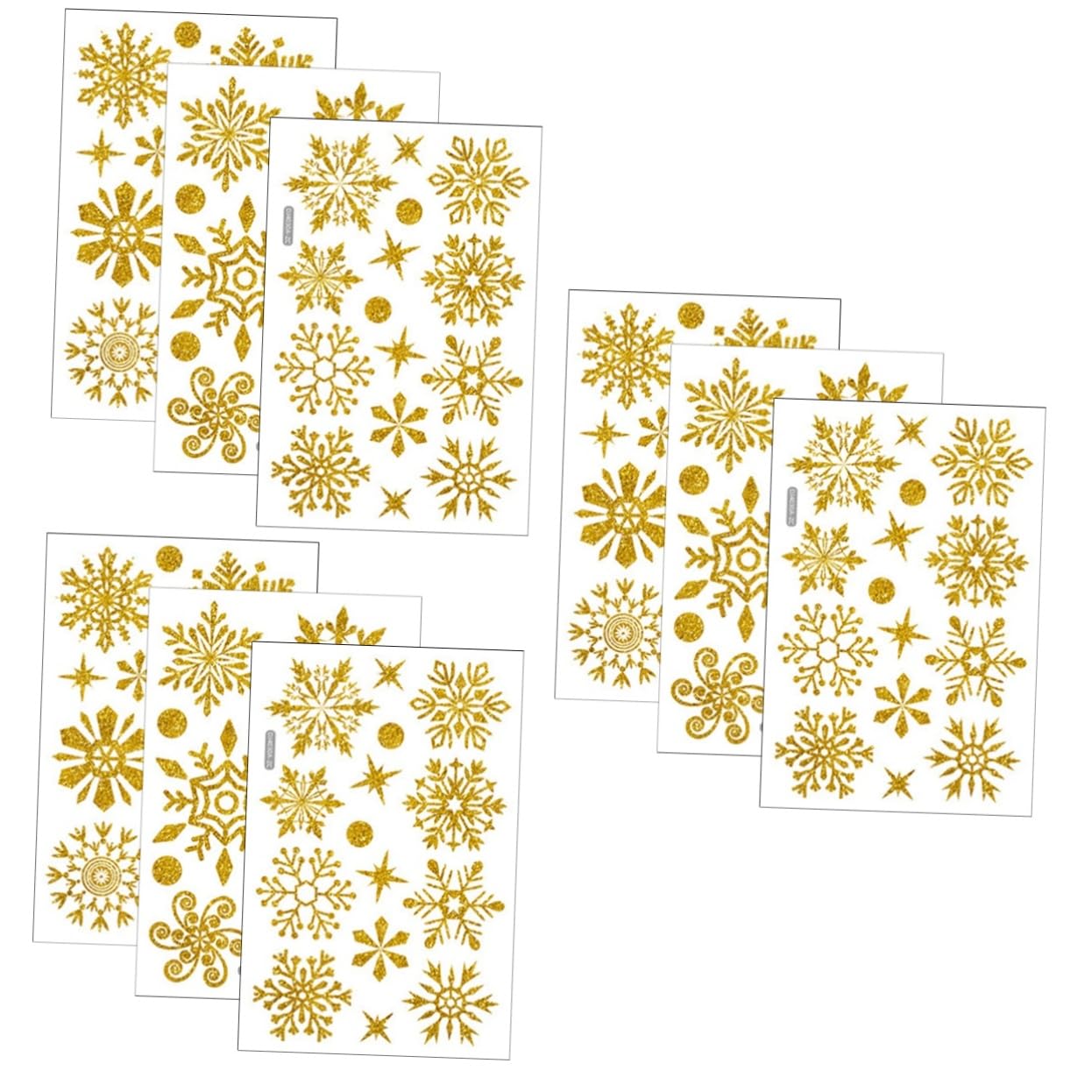 Cabilock 3 Set Adesivi Decorativi Per Finestre Natalizi Statici Vista Facili Da Installare Adatti Per Decorazioni Domestiche E Festive 6 Fogli*3