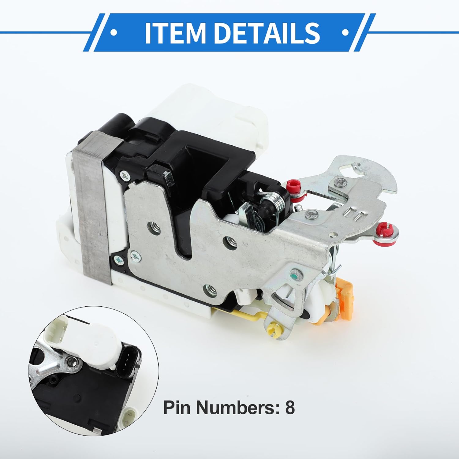 Power Door Lock Actuator Motor for Chevrolet Silverado 1500 2500 3500 2001-2006 Front Left Driver Side Door Latch Actuator Assembly