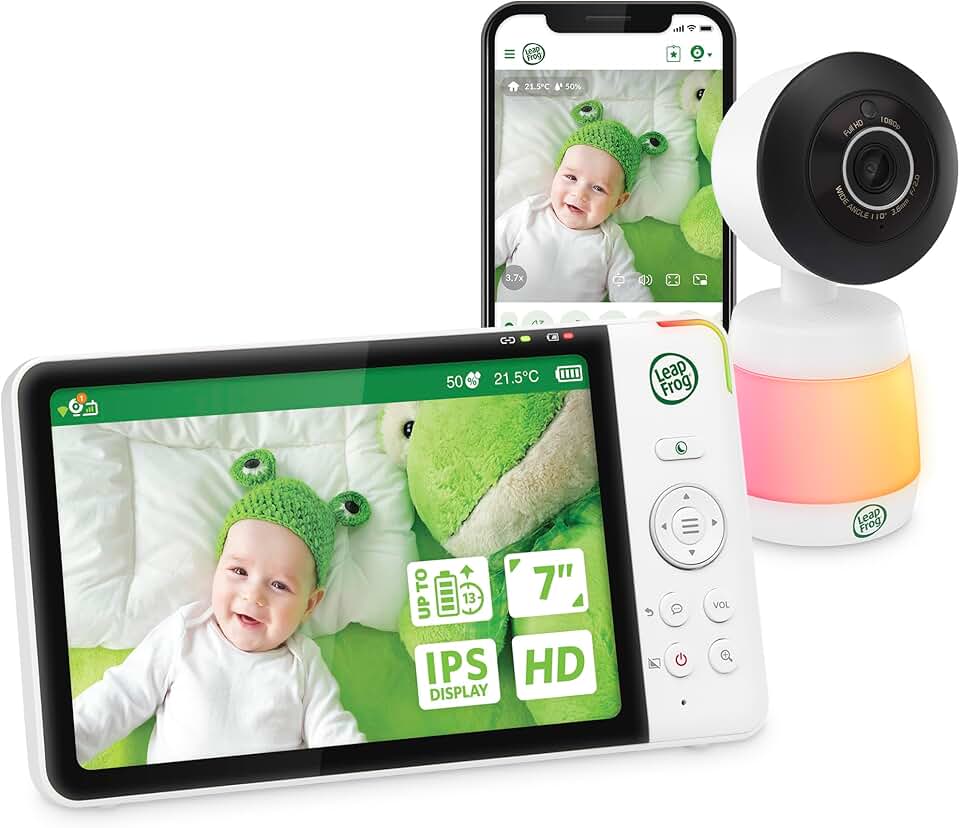 7" Smart Wi-Fi Baby Monitor with 1080p FHD Video, 720p LCD S