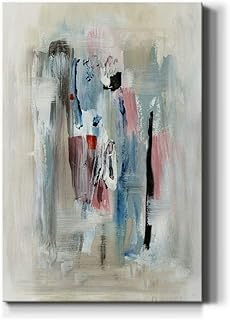 Renditions Gallery Abstract Wall Art Prints for Home Decor Rustic Pastel Colored Dusk Blush Canvas Paintings for Living Room Kitchen Office Walls - 8"X12" LT15