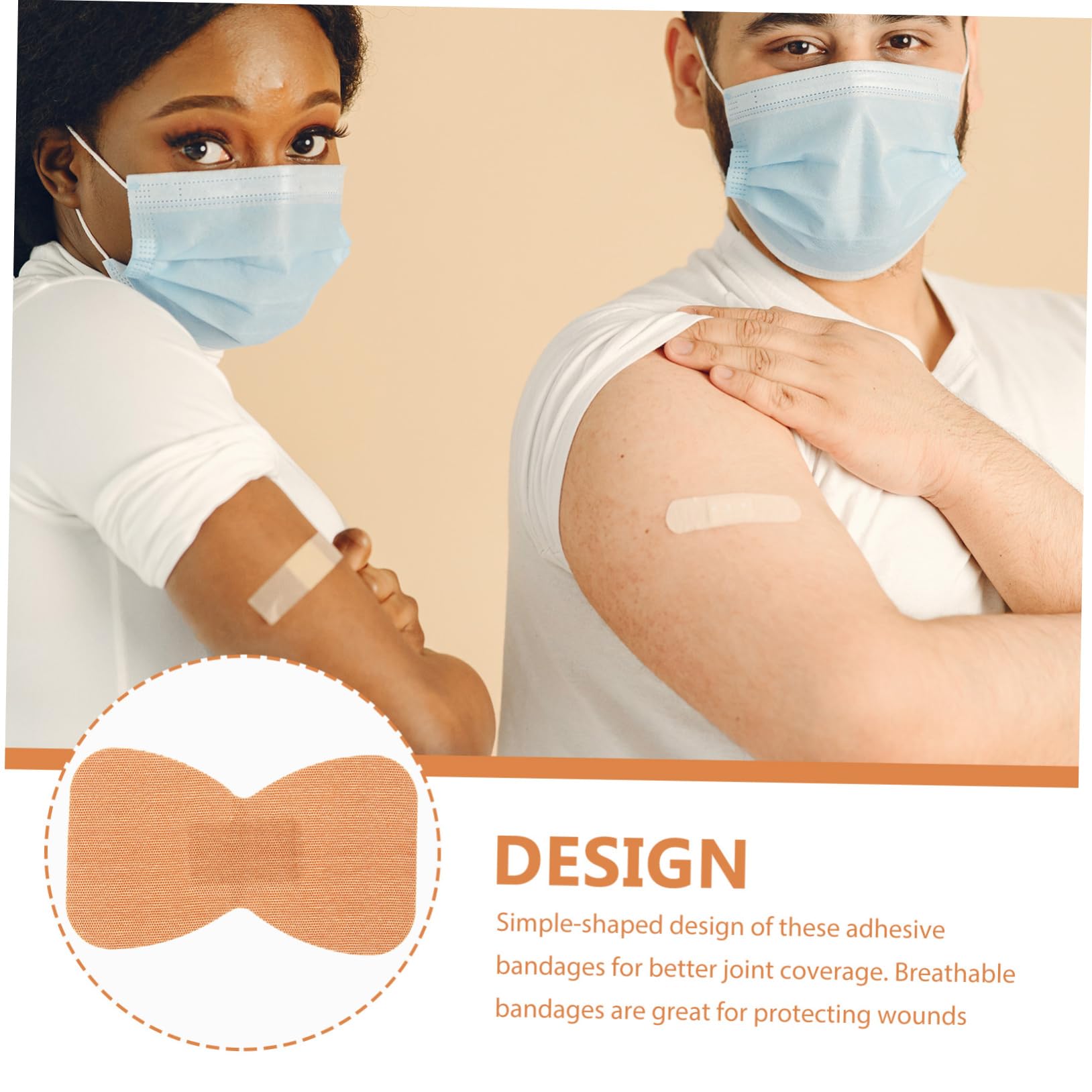 BESTYASH 5 series Vendaje De Gasa Flexible Y Ancho Para Dedos Para Heridas Tela Elástica Parches Hemostáticos Vendaje Para Lesiones Tiras De Cierre De Piel 50 piezas x 5