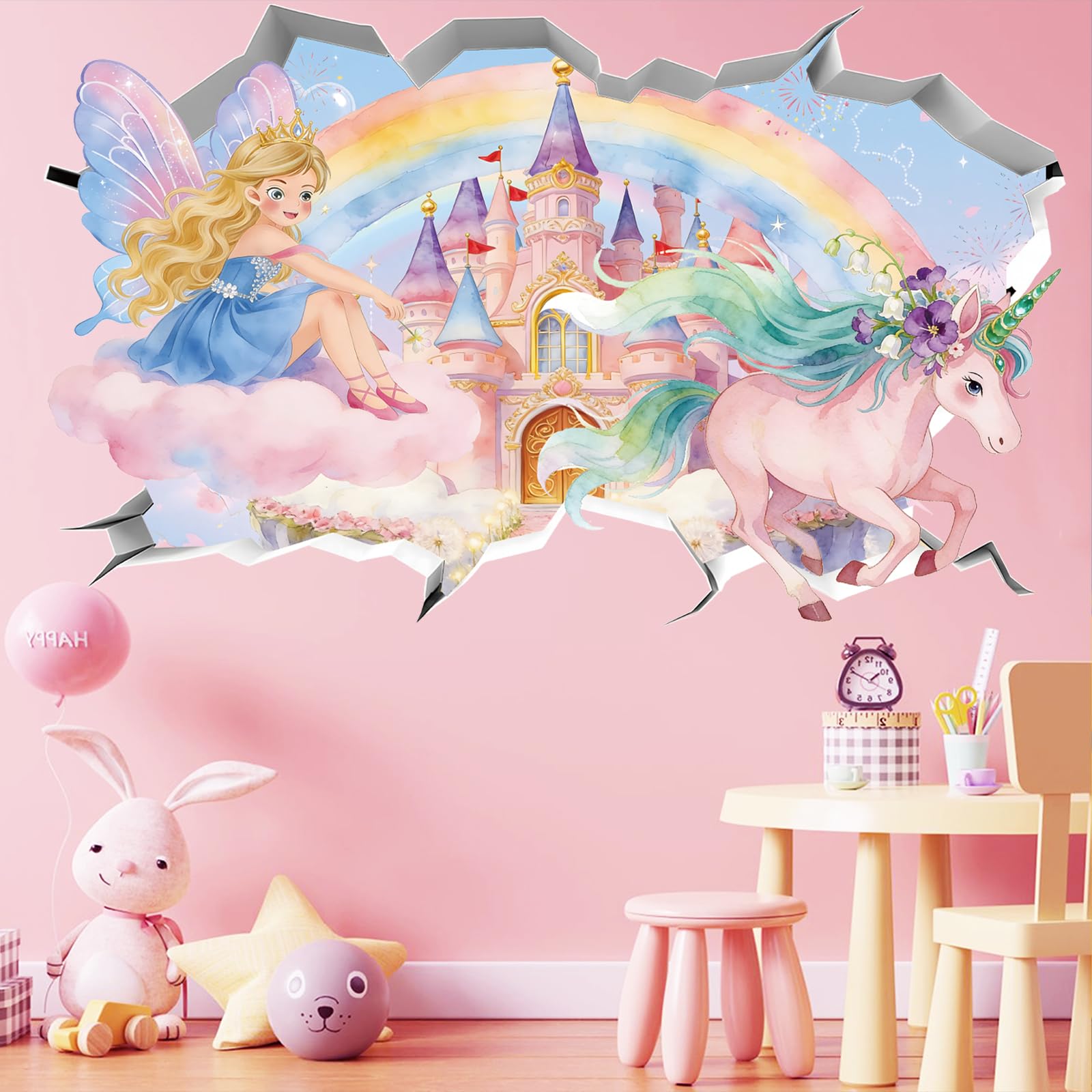 PLIGREAT Fairy Castle Wall Decals - Image 3