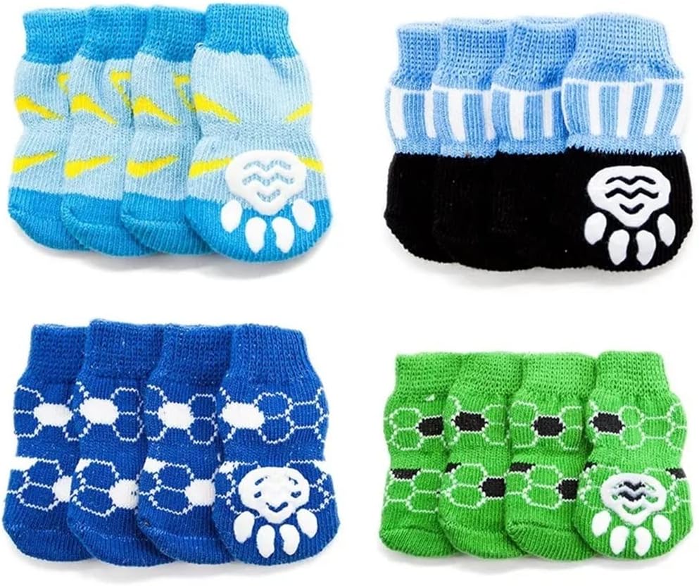 Pet Shoes Pet Supplies Non Slip Needle Dog Socks Cats Socks Non Slip Knitted Dog Claw Protective Cover Suitable for Holiday Party Dress Up (B XL code)