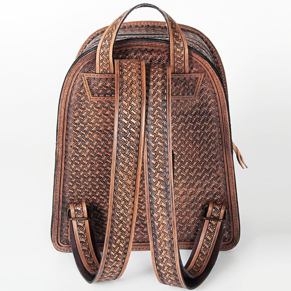 American Darling Backpack Hand Tooled Genuine Leather Western Women Bag | for Laptop School Purse Travel