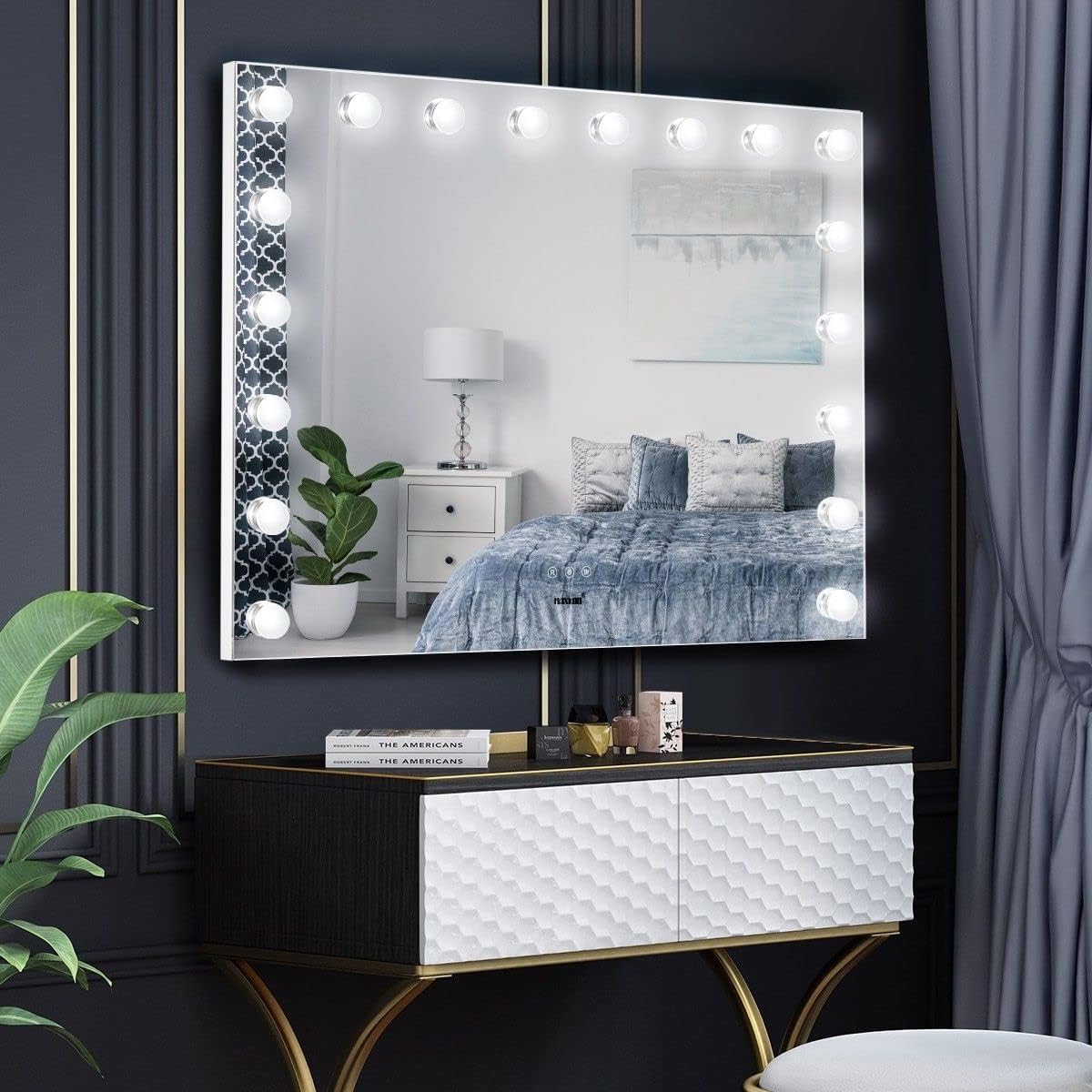 Maxkon Makeup Mirror with Light Hollywood Mirror Vanity Mirror 18 LED
