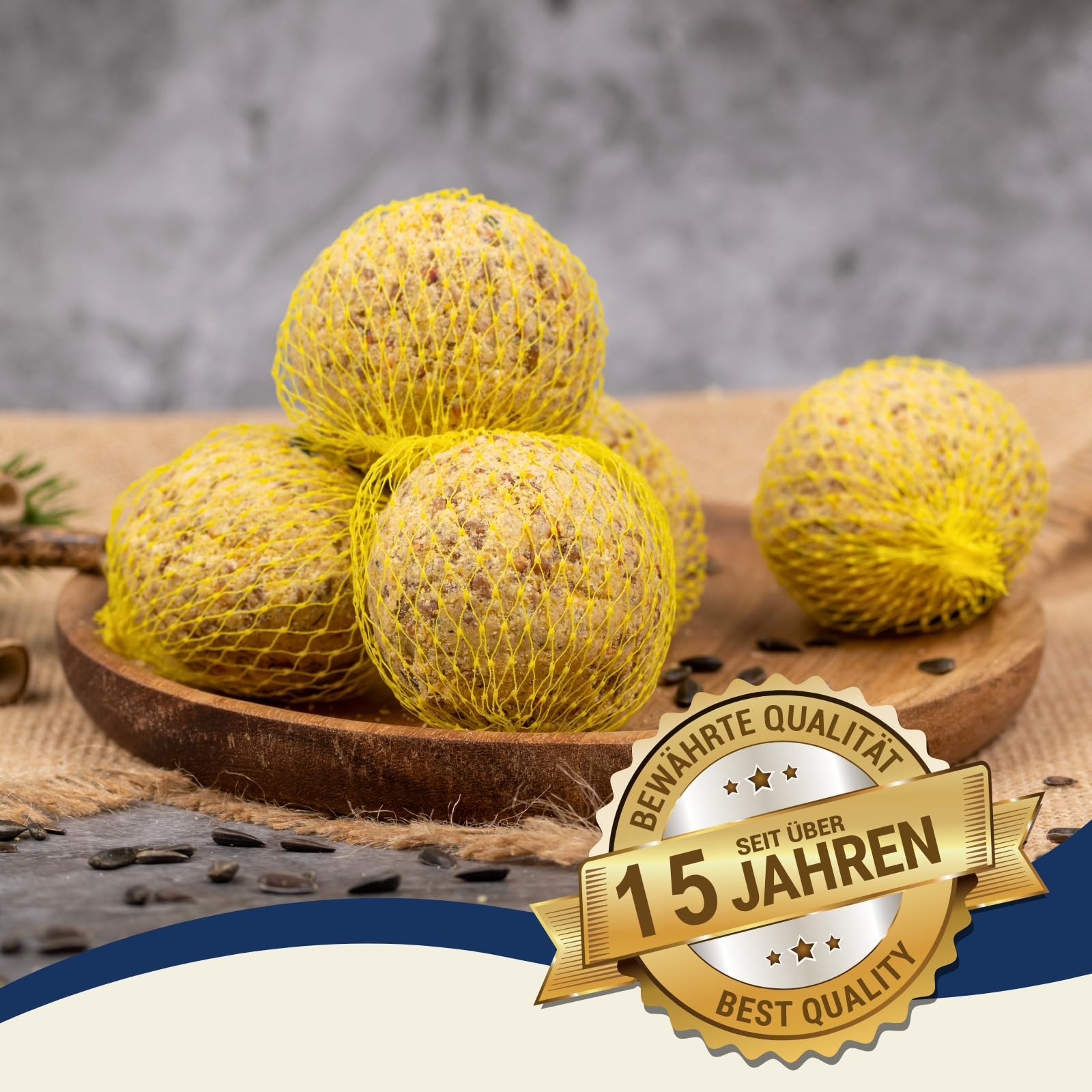 Lyra Pet® 2 x 100 Meisenknödel im Netz à 90 g = 18 kg Vogelfutter Wildvögel | Ganzjähriger Energiespender - Nährstoffreiches Wildvogelfutter - Fettfutter für Sommer & Winter - Mit Netz zum Aufhängen