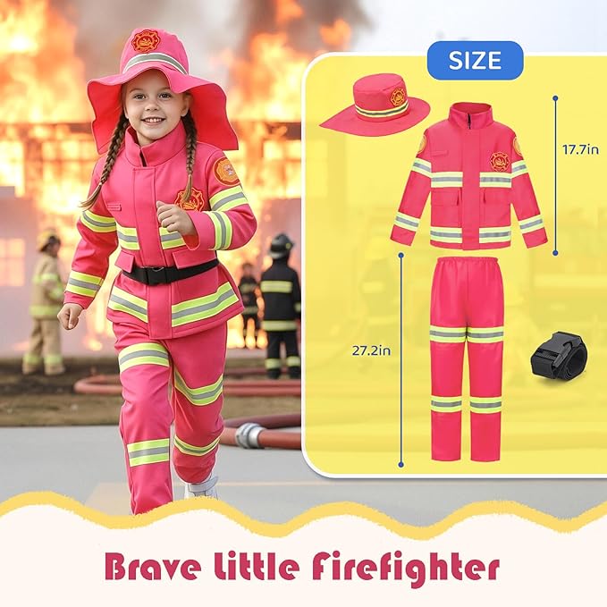 Disfraz de roles para niñas - Policía, Bombero, Doctora, Científica miniatura 3