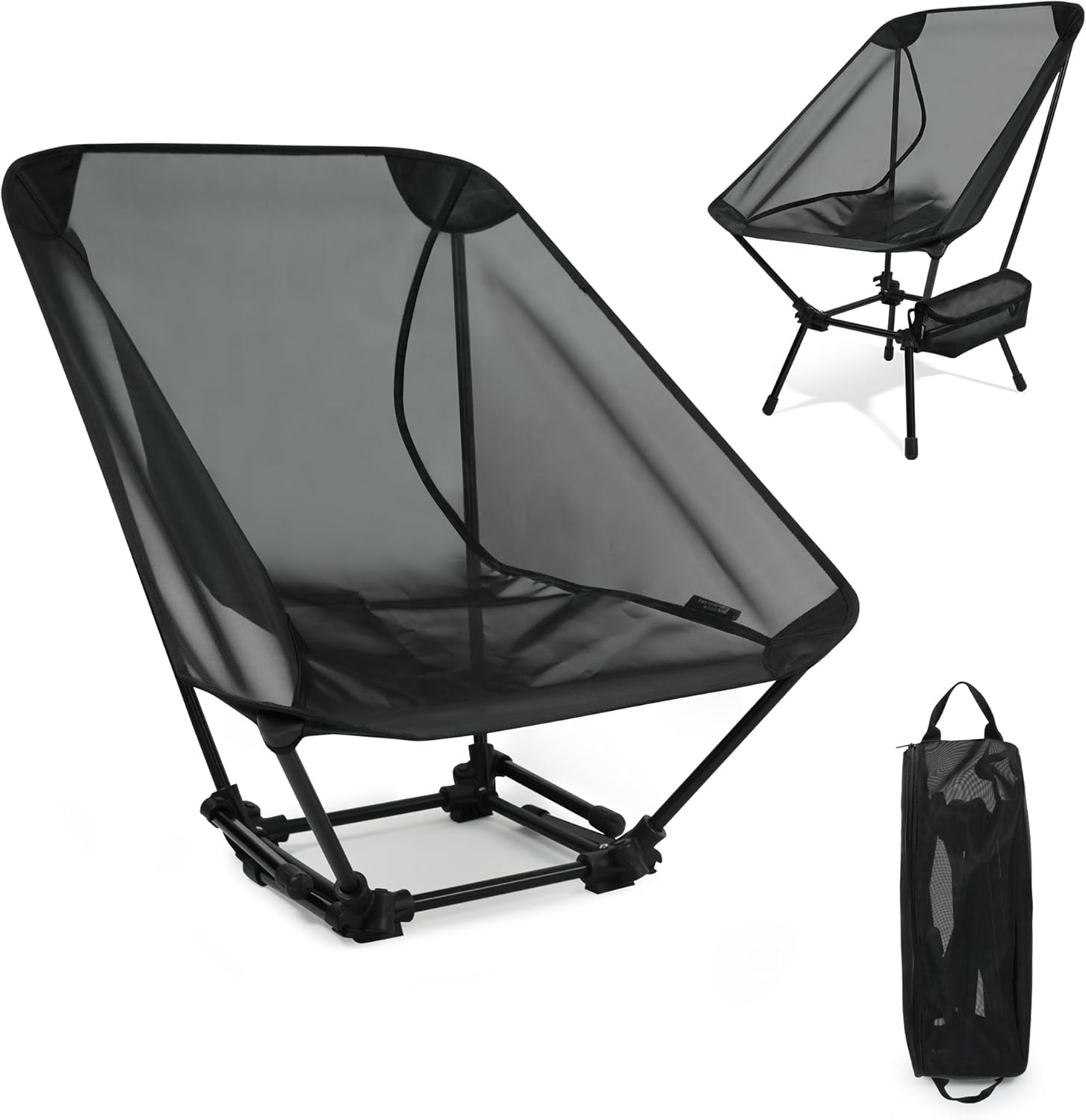 Ultralight Folding Beach Chair – 2 Heights for Outdoor Fun