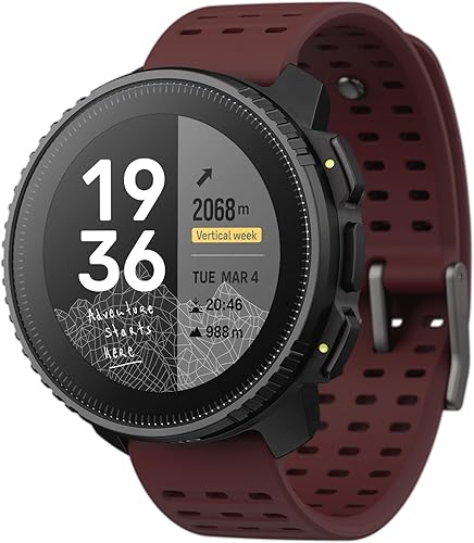 SUUNTO Vertical Reloj GPS de aventura, pantalla grande, mapas fuera de línea, carga solar