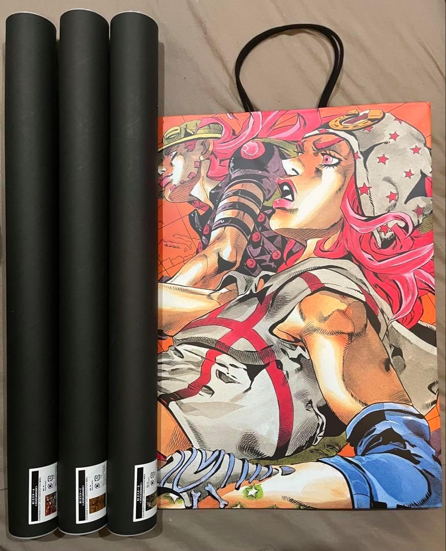 ジョジョ キャラバン B2ポスター 3種 ショッパーセット SBR 荒木飛呂彦 ジョジョ キャラバン B2ポスター 3種 ショッパーセット SBR 荒木