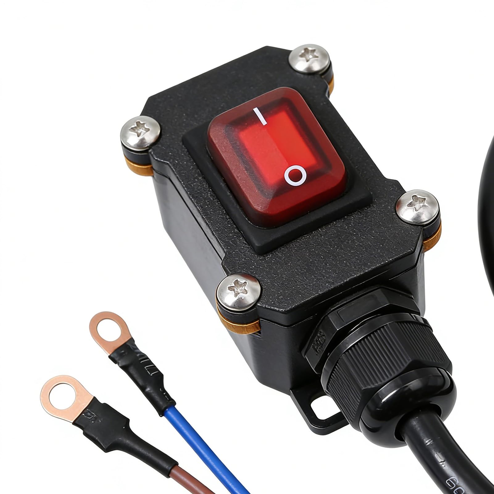 Disconnettitore Batteria Auto,Blocco Alimentazione Impermeabile 12V 24V | Disconnettitore Batteria Impermeabile per Auto,Per Cortocircuito, Elettrico, Marino, Elettricista, Piccoli Veicoli, Camion