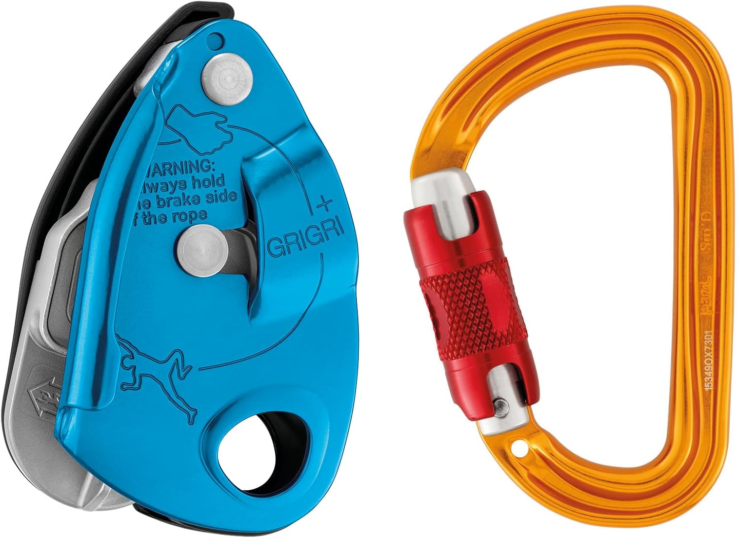 PETZL GRIGRI+ Belay Device with Cam-Assisted Blocking and Anti-Panic Handle, Suitable for Learners and Intensive Use